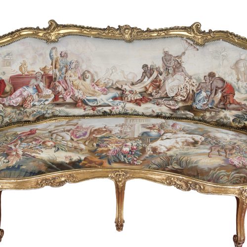 GARNITURĂ DE MOBILIER ÎN STIL LOUIS XV